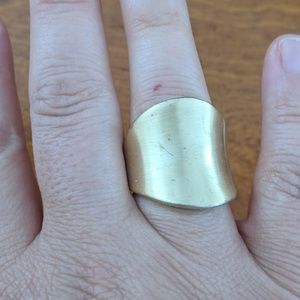 Gold statement ring